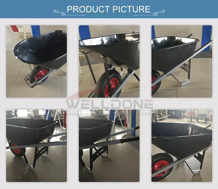 South Africa Market Heavy Duty Cart/Trolley/Handtruck/Pushcart/Wheelbarrow for Garden