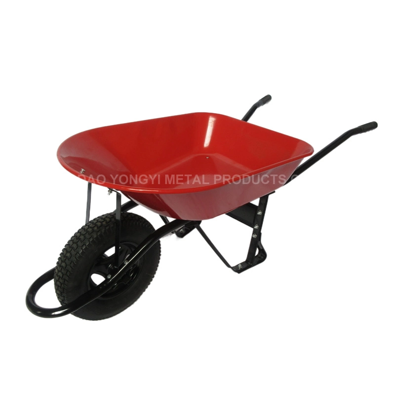 Cheap Garden Construction Metal Wheeled Trolley Wheelbarrow with Pneumatic Wheel Wb7200/Wb5688