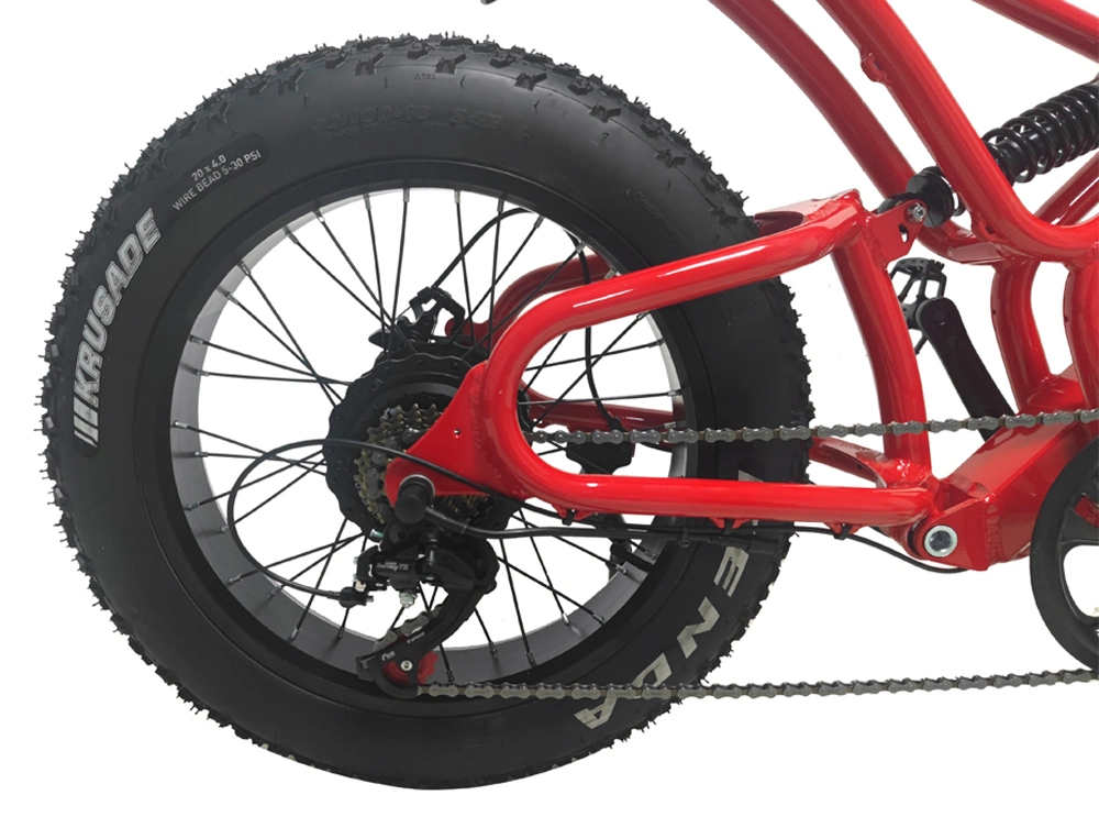 New Arrival 500/ 750W 20 Inch 4.0 Fat Tire 48V 13/ 17.5ah Fast Electric Dirt Bike Fat Tire off Road Oil Break Full Suspension Electric Bike