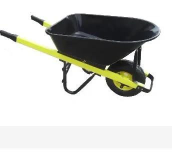 Pneumatic Wheel Steel Square Tray Wheelbarrow Metal Croft Barrow Wb8603