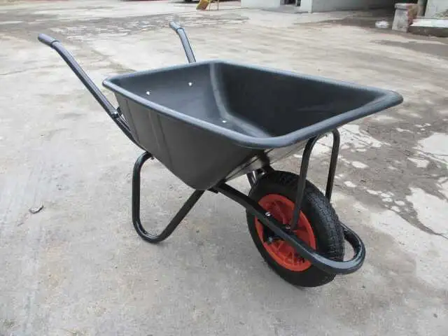 Wheel Barrow with Solid Wheel and Platstic Tray