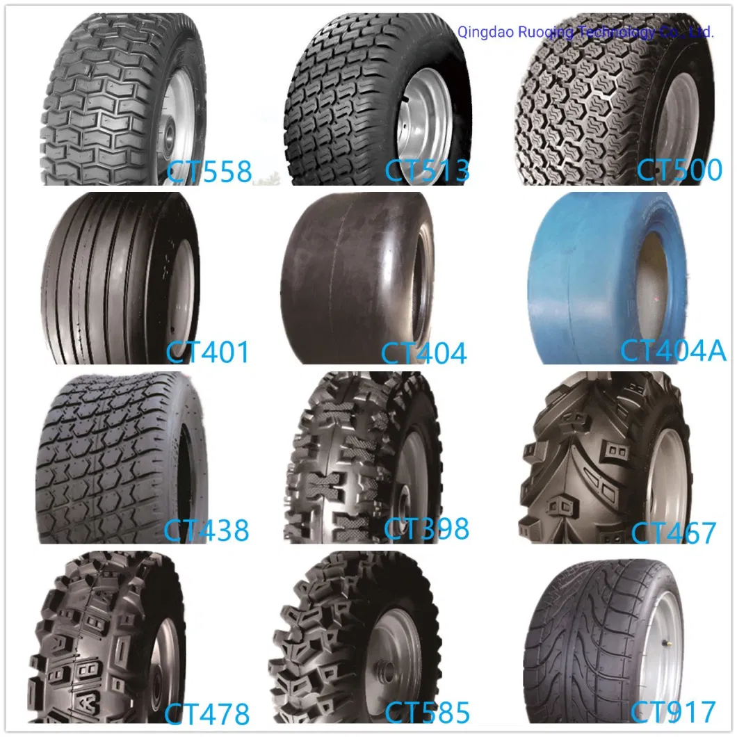 4.10/3.50-4 Tl Tubeless Rubber Wheelbarrows Front Swivel Casters Ztr Mowers Lawn&Garden Tyre/Tire
