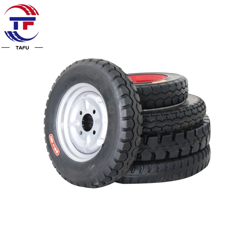 4.00-12 Solid Tires for Electric Tricycles, Rubber Wheels, Inflatable Non Bursting Tires