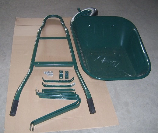 Iron Construction 65L Green Colour Bucker Wheelbarrow