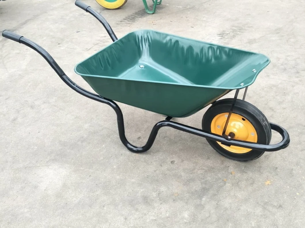 Reliable Quality Yellow Wheelbarrow 6400/Wheel Barrow for South Africa Market Garden Tool (WB3800; WB6400)