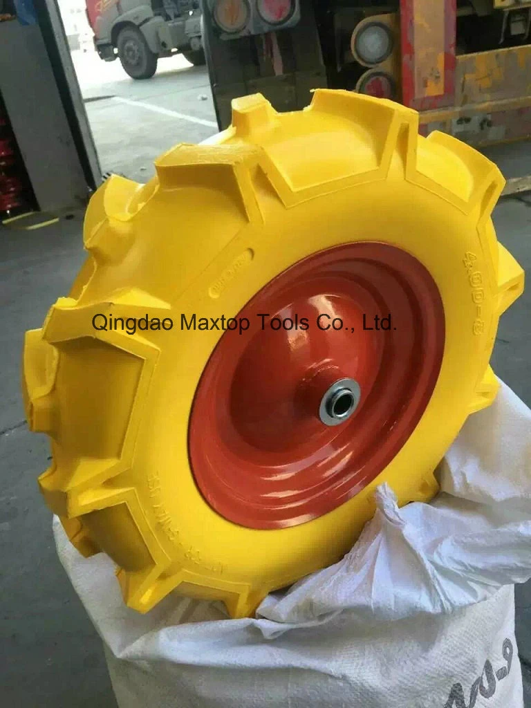 480/400-8 Polyurethane Flat Free PU Foam Wheelbarrow Wheel