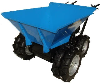 KT-MD300T Blue Four Wheeled Wheelbarrow Mini Dumper 4X4 All Terrain Buggies