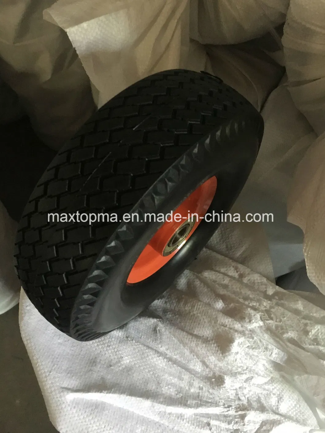 Maxtop Solid PU Foam Flat Free Tire Wheelbarrow Wheel