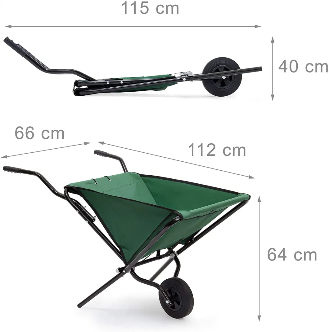 Foldable Heavy Duty Wheelbarrow, Cart, Trolley -Garden Tool
