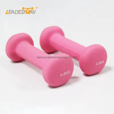 Fitness Weights Gym Equipiment Fitness Dumbbells Set Gym Equipment Dumbbell Set Cast Weight Lifting Pink Iron Neoprene Dumbbell