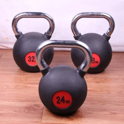 Weight Lifting Strength Gym Lifting Equipment Manufacture Grips Rubber Coated Exercise Competition Kettlebells