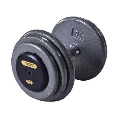 Hot Sale Wholesale Professional Commercial Gym Fitness Bodybuilding Exercise Manufacture Customizable Factory Price Weight Lifting Cast Iron Dumbbell Set