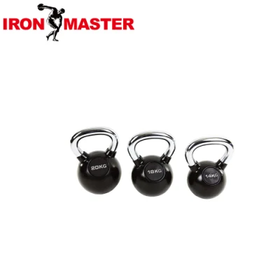 Kettlebell Rubber Coated with Chromed Handle