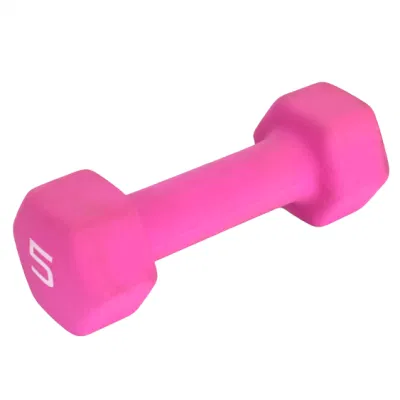 China High Quality Weight Lifting Dumbbell Gym Dumbbell Women Use Color Vinyl Dipping Dumbbell