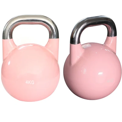 Outstanding Gym Fitness Equipment Man& Woman Free Weights Steel Competition Kettlebells