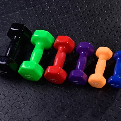 Fitness Equipment Home Gym Use Women Small and Colorful Vinyl Dumbbells
