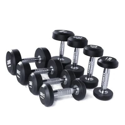 Wholesale Custom Logo Weight Lifting Sports Gym Equipment Rubber Dumbbell