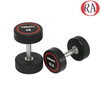 OEM Wholesale Fitness Lbs/ Kg Rubber or PU Round Dumbbell for Gym