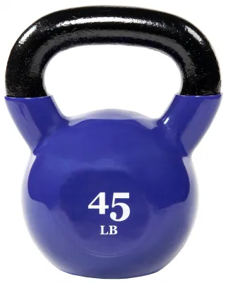 Factory Direct Fitness Equipment Colorful Neoprene and Vinyl Coated Cast Iron Kettlebell