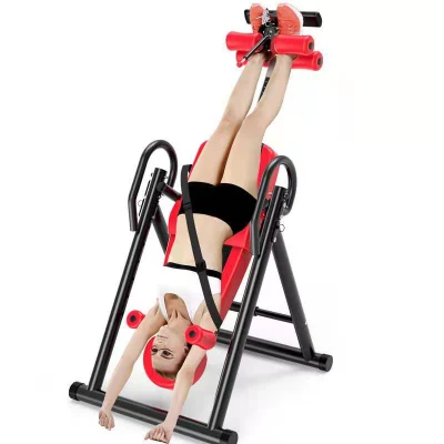 Machine Headstand Inversion Table-Inflatable Waist Pad Yoga Muscle Relax Fitness Equipment for Home Bl19135