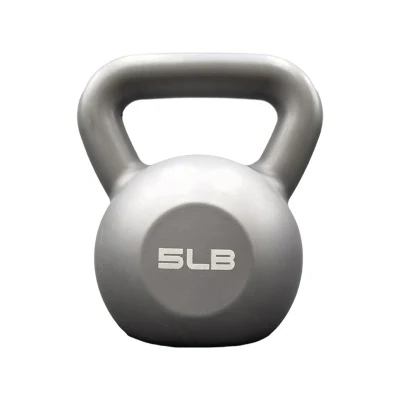 China High Quality Bodybuilding Kettlebell Handle Rubber Coated Weightlifting Cement Kettlebell
