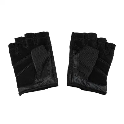 High Quality Breathable Sweat Absorbing Black Gym Gloves Workout Weight Lifting Gloves