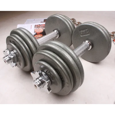 Power Weight Lifting Training Gym Equipment Rubber 10kg Dumbbell Sets