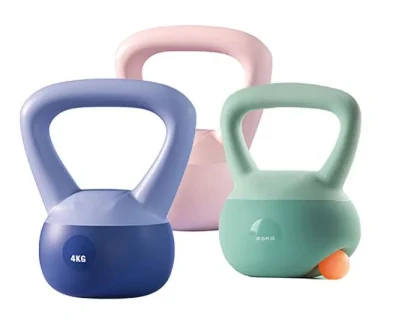 Commercial Gym Fitness Customized PVC Kettlebell Sound off Soft Woman Kettlebell