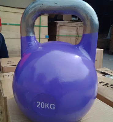 6-48kg Cast Steel Painted Competition Kettlebell for Weightlifting