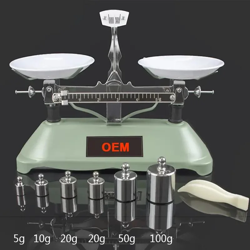 Laboratory Physical Balance Scale Mechanical Balance Scale Weight to Send Medicine Tray