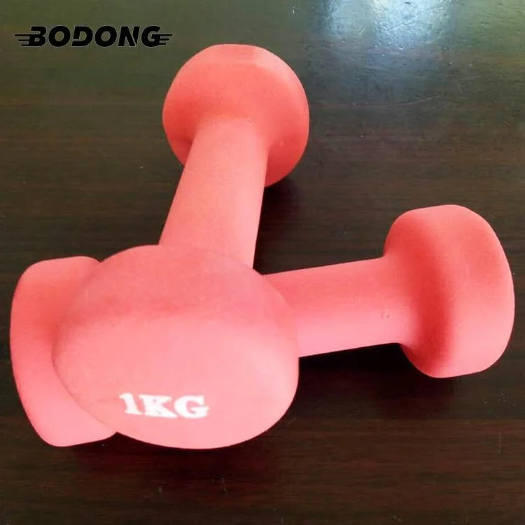 China High-Quality Weight Lifting Gym Dumbbell Women Use Vinyl Dipping Dumbbell Weight Training Dumbbell