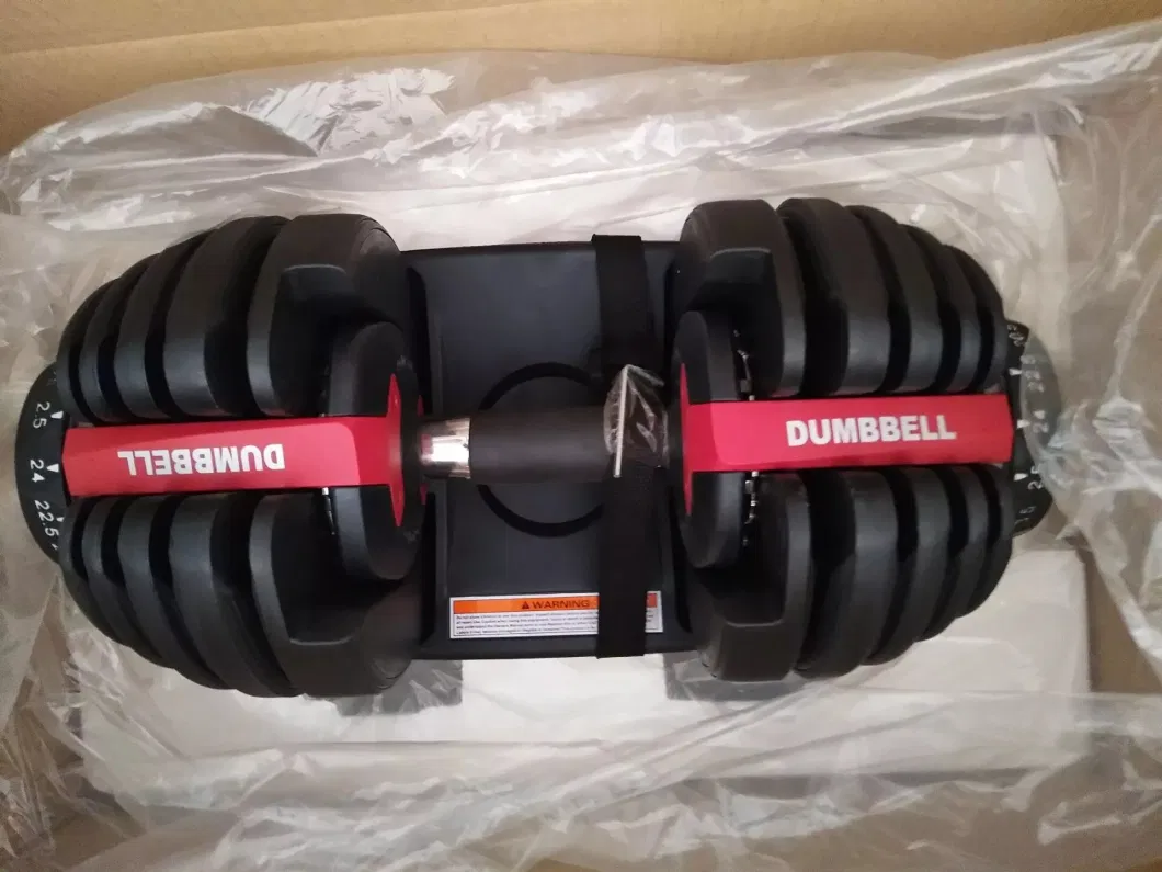 Wide Weight Range Gym Fitness Weight Lifting Exercise 24kg Adjustable Dumbbell for Sale