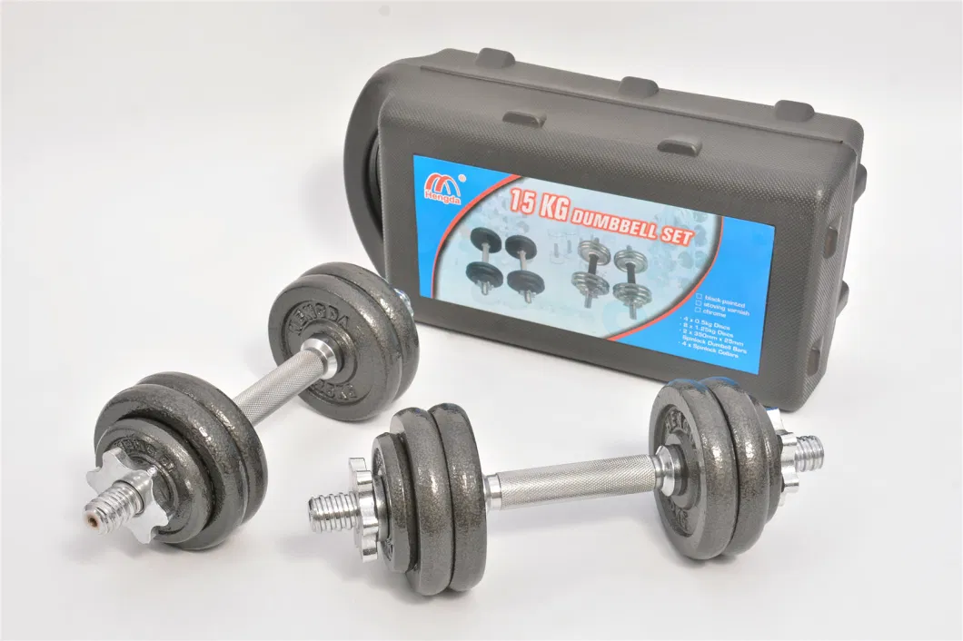 High Quality Vinyl Coated Adjustable Cement Dumbbell Set