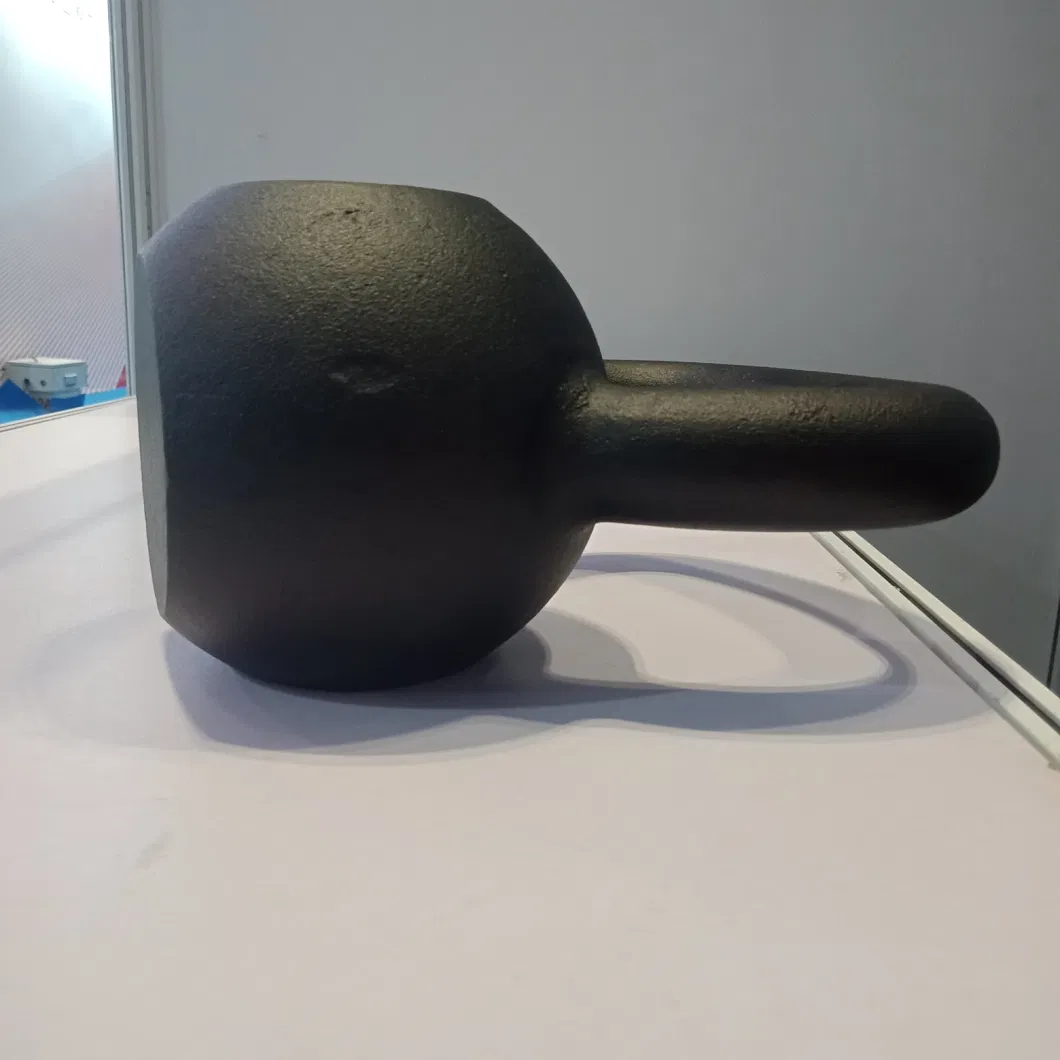 Gym Equipment Matt Black Powered Coated Kettlebell