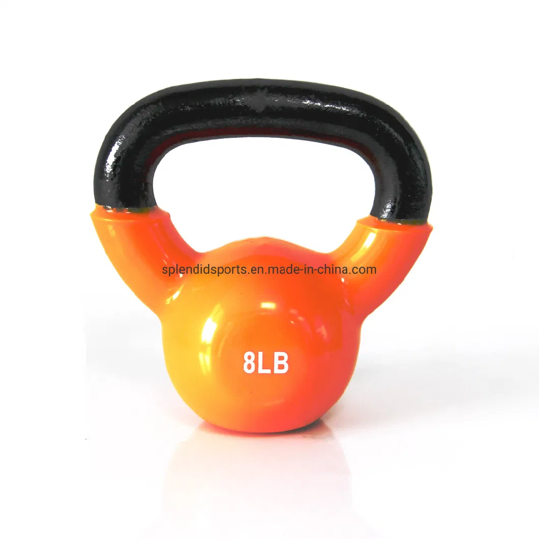 Factory Colorful Bodyfit Workout Fitness Equipment Competition Kettle Bell Painted Cast Iron Kettlebell