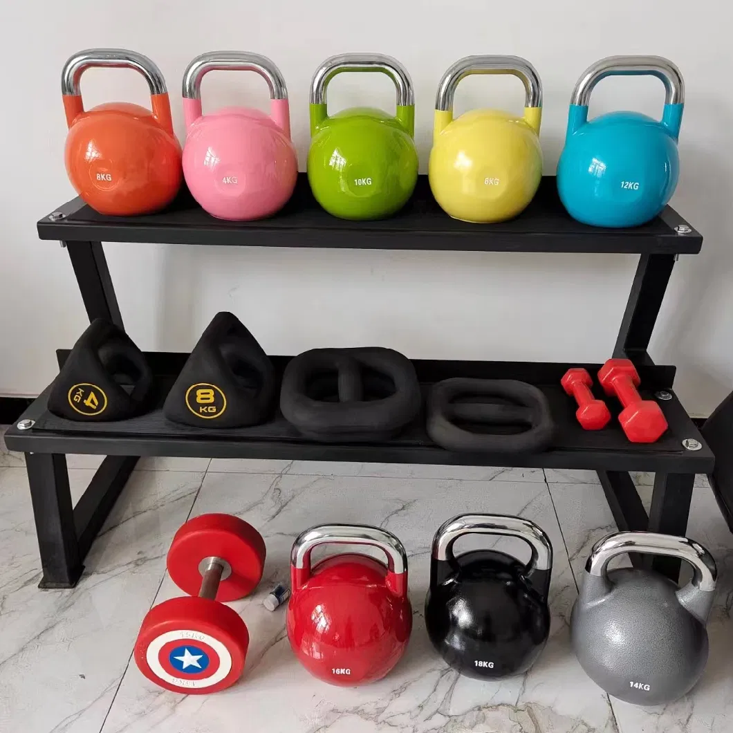Handgrip Coated Color Competition Steel Colourful Kettle Bell