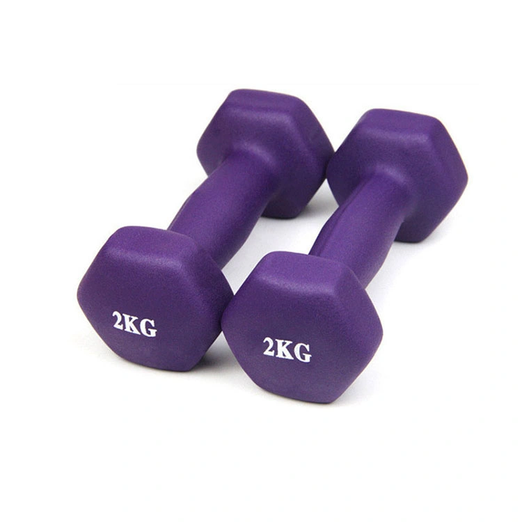 Colorful Weight Lifting Custom Neoprene Kit Exercise Equipment Lady Dumbbell