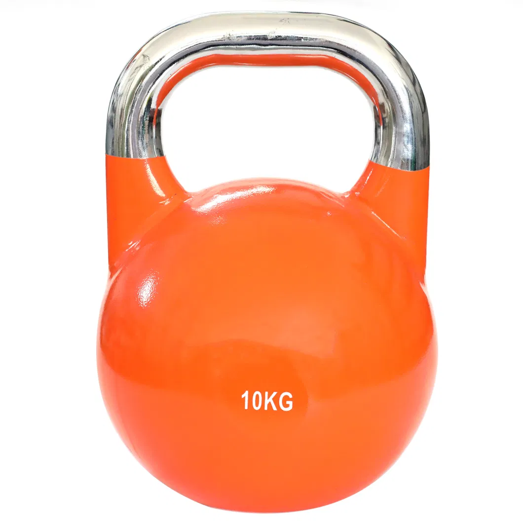 Gym Equipment Weight Lifting Power Training Competition Professional Colorful Rubber Coated Kettlebell