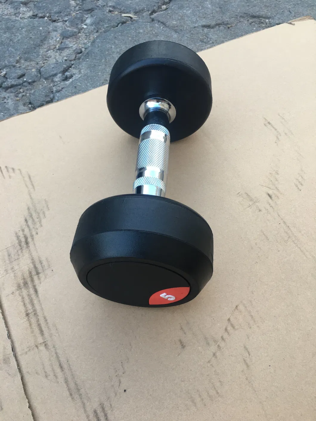 Gym Home Workout Fixed Rubber Dumbbell