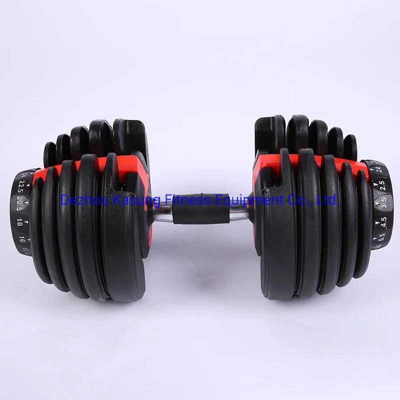 Ce Certiciated Adjustable Rubber Dumbbell Set for Gym Center