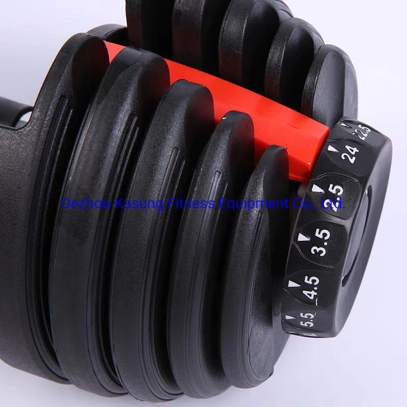 Ce Certiciated Adjustable Rubber Dumbbell Set for Gym Center