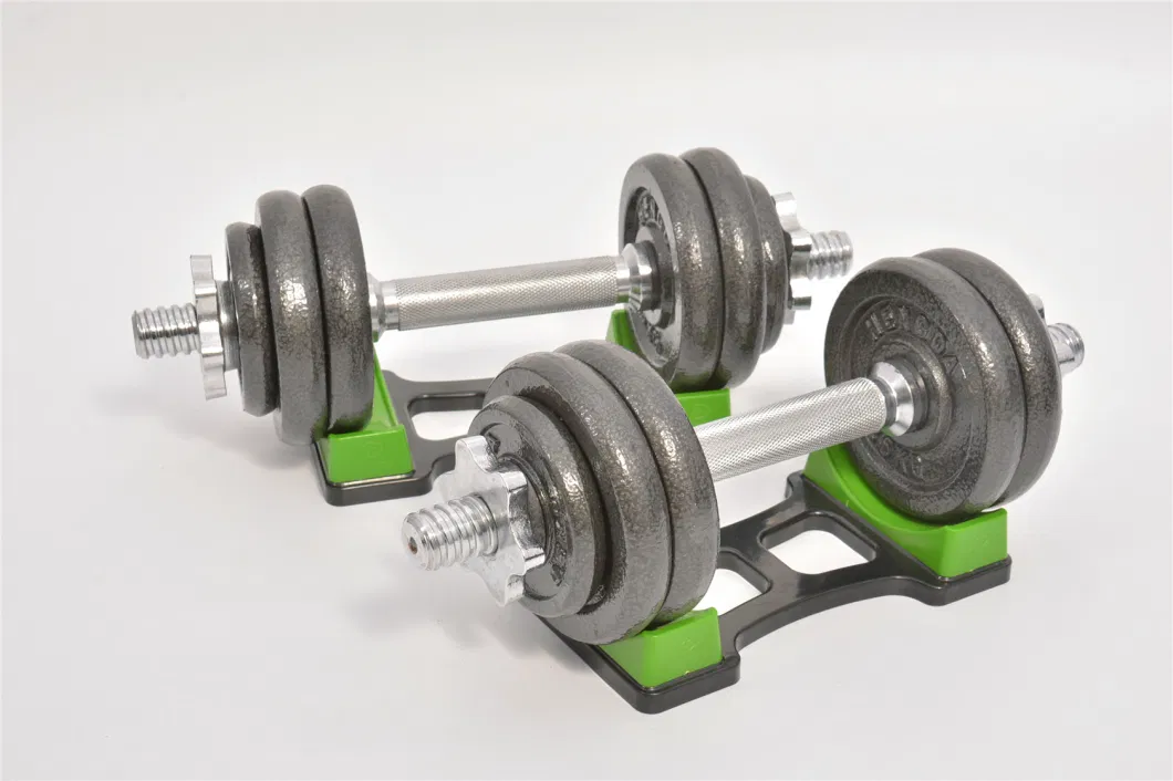 15kg Adjustable Chrome Dumbbell Set with Connecting Rod for Home Gym Fitness Equipment