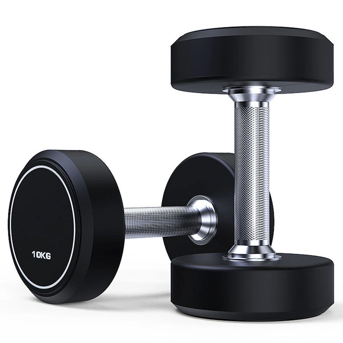 Fix Cast Iron Hex Rubber Dumbbell Rubber Gym Bodybuilding Equipment Fixed Dumbbells