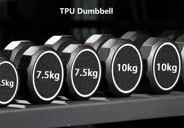 Home Gym Body Building Exercise Equipment Factory Wholesale Price High Temperature Vulcanized TPU Weights Dumbbells