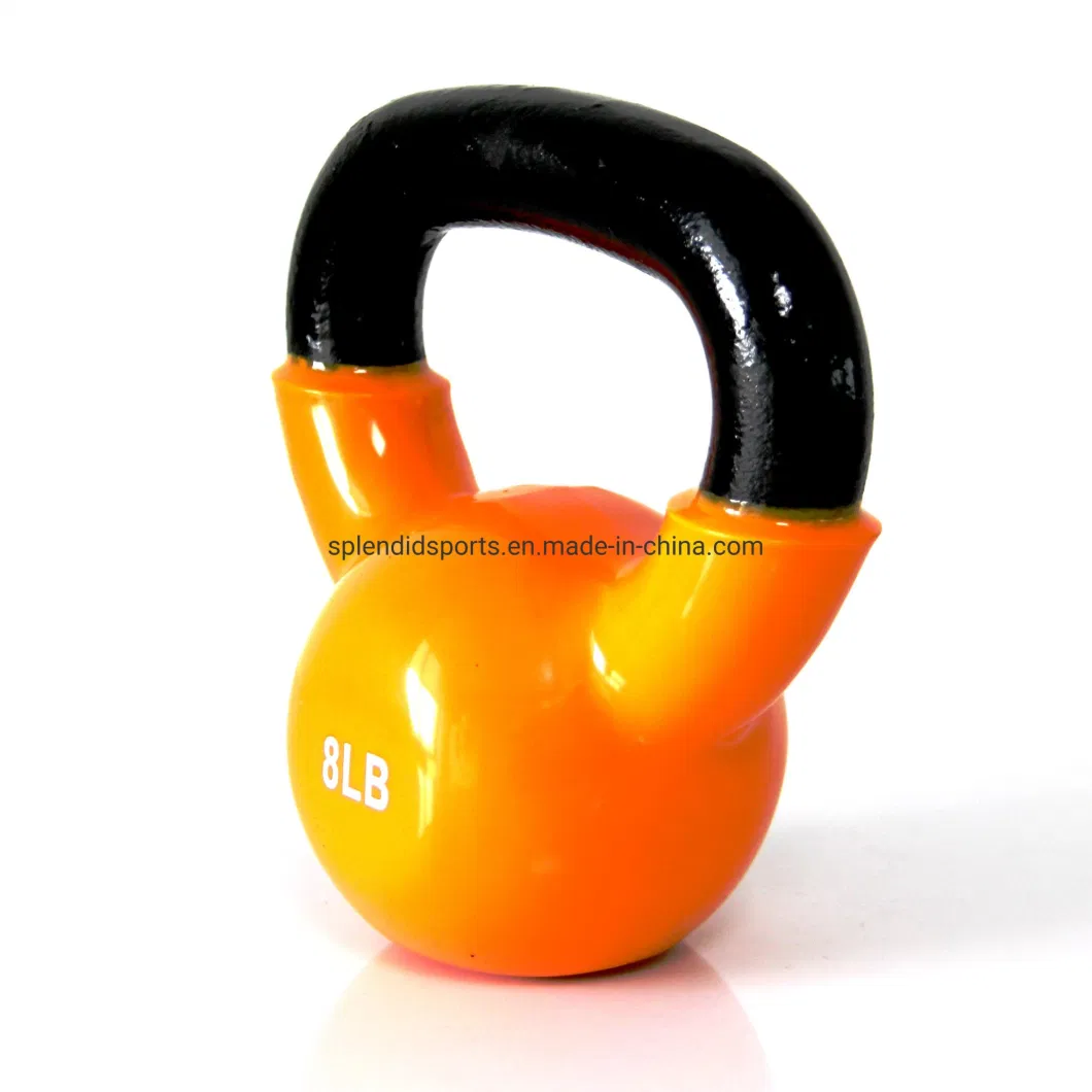 Factory Colorful Bodyfit Workout Fitness Equipment Competition Kettle Bell Painted Cast Iron Kettlebell