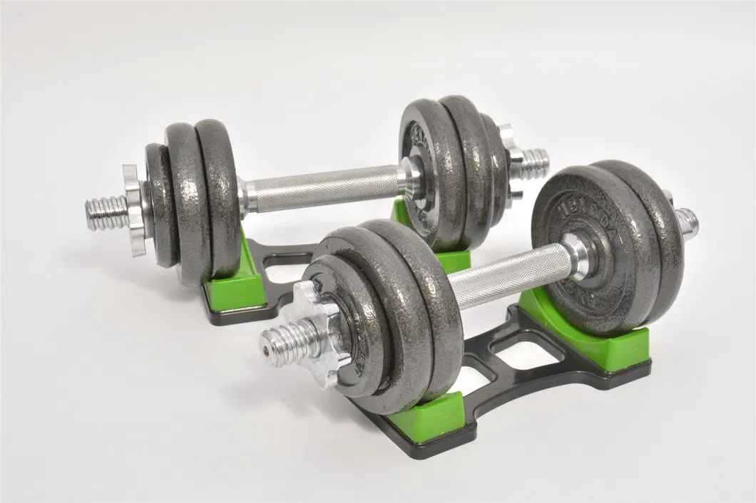 Adjustable Steel Dumbbell Set with Rubber Handle for Comfortable Weight Lifting Fitness Equipment