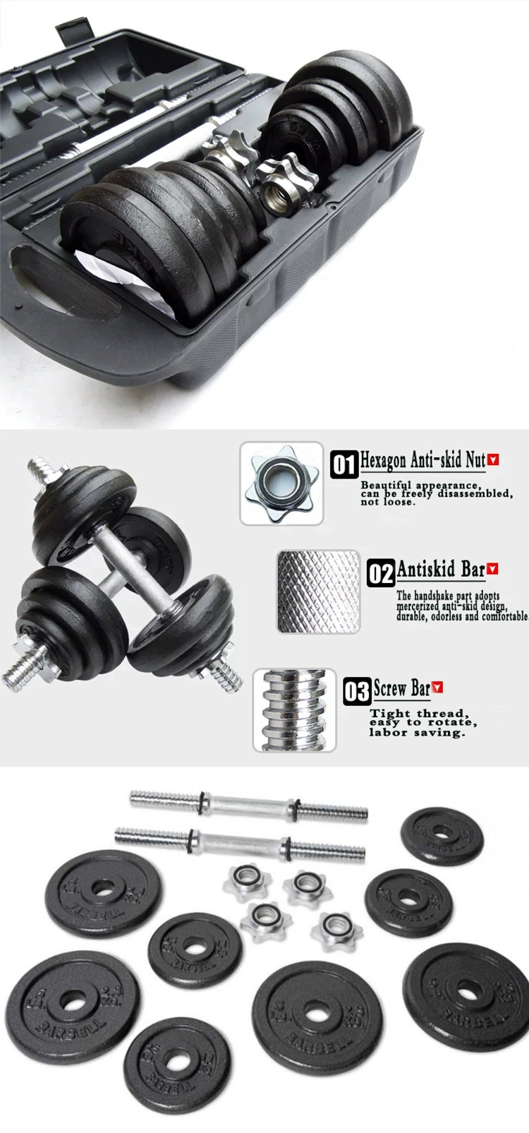 People Buy Sports Equipment Power Training Gym Equipment Fitness Cast Iron Dumbbell Sets