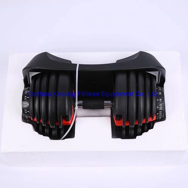 Ce Certiciated Adjustable Rubber Dumbbell Set for Gym Center