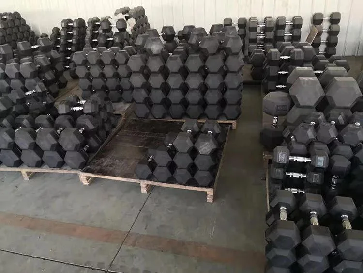 Wholesale Gym Dumbbell Rubber Set Weights Hex Dumbbells