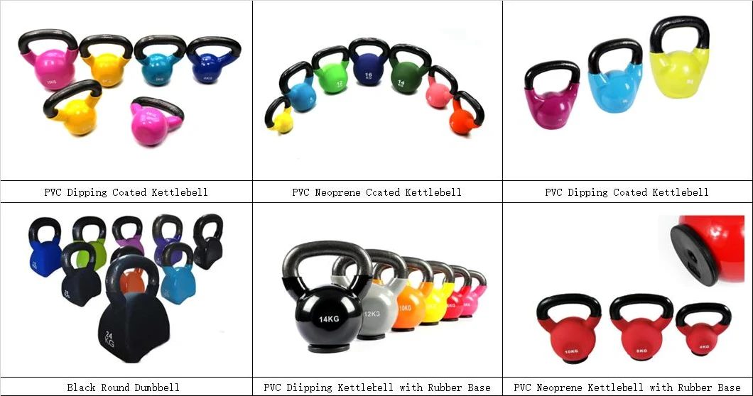 Hot Sells PVC Coated Neoprene Kettlebells